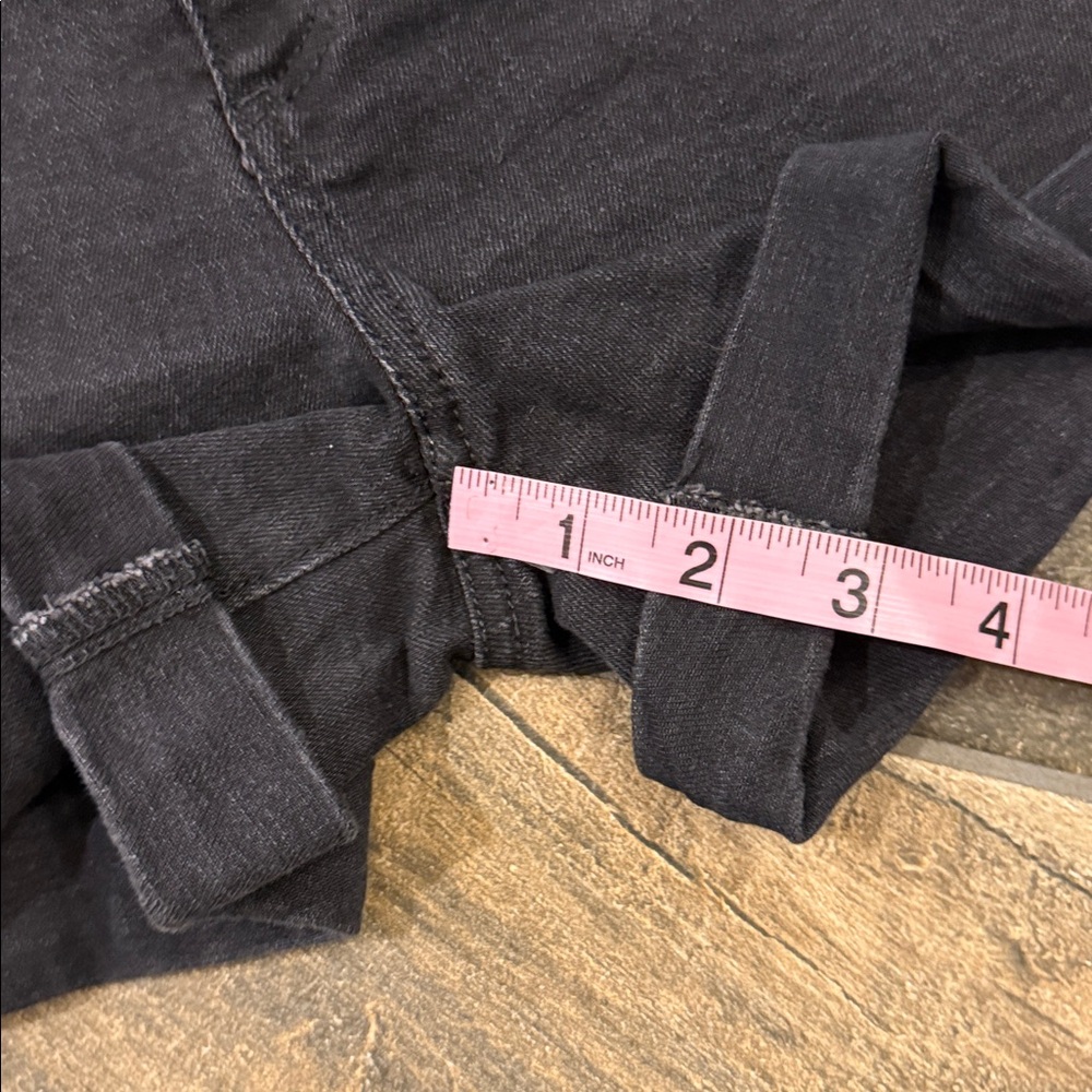 LOFT Outlet Washed Black Button Fly Denim Shorts Size 4 - Picture 11 of 11